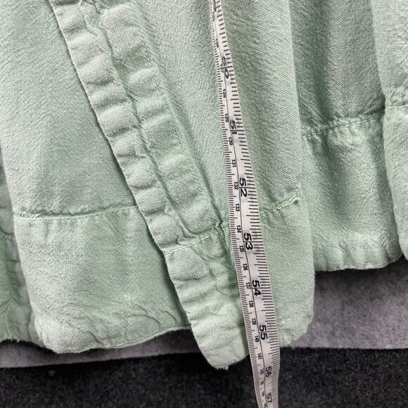 Free People String Of Hearts Maxi Dress Womens Small Green Smocked Boho Peasant - Picture 8 of 16